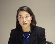 Interviewer receiving an anser to one of her behavioral interview questions