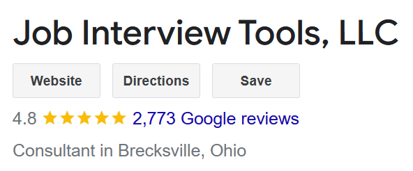 google reviews of job interview tools